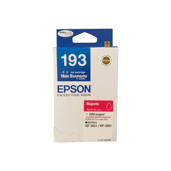 Epson Ink 193 C13T193390 Magenta Ink Toner Cartridge