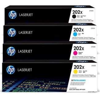 Singapore Original HP-202X Black (CF500X) and Cyan (CF501X) and Magenta (CF502X) /andYellow (CF503X) Toner For Printer: HP Color LaserJet Pro M254dw, M281fdw