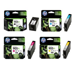 Singapore Original HP-905XL Black (T6M17AA) / HP 905XL Cyan (T6M05AA) / HP 905XL Magenta (T6M09AA) / HP 905XL Yellow (T6M13AA) Ink For Printer: HP OfficeJet Pro 6960, 6970