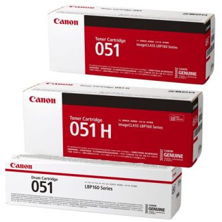 Singapore Original Canon Cart-051 and Cart-051H Black Toner and Drum 051 for Printer Models: LBP-162dw, MF261D, MF264dw, MF266dn, MF269dw