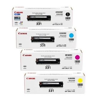 Singapore Original Canon Cart-331 Black Cyan Magenta Yellow Toner for Printer Models: LBP-7100Cn, 7110Cw, MF8210Cn, MF8280Cw, MF628CW, MF621Cn