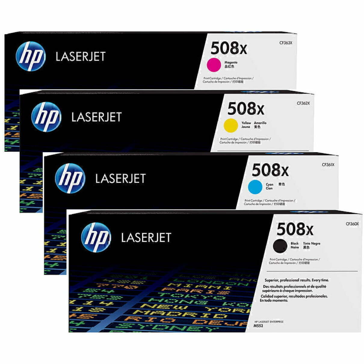 HP 508X CMYK Toner Combo – Ink Toner Cartridge