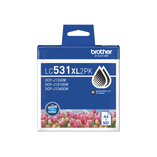 Brother LC531XL2PK Black