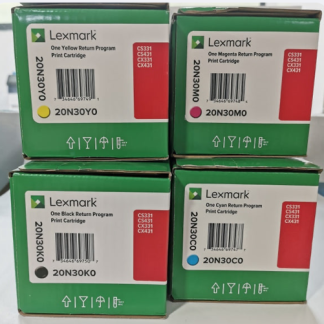 Lexmark 20N30K0 20N30C0 20N30M0 20N30Y0 Toner